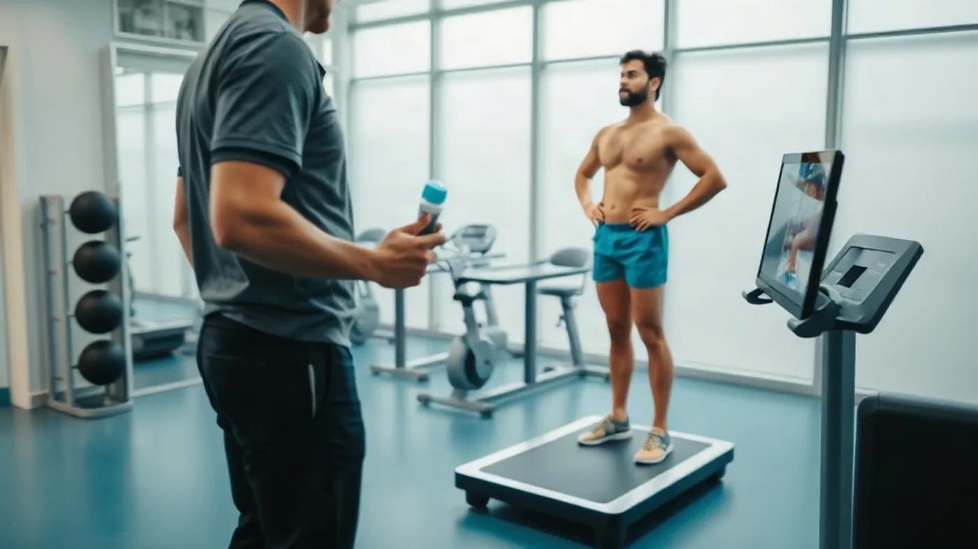 Body-composition measurement at a partner studio